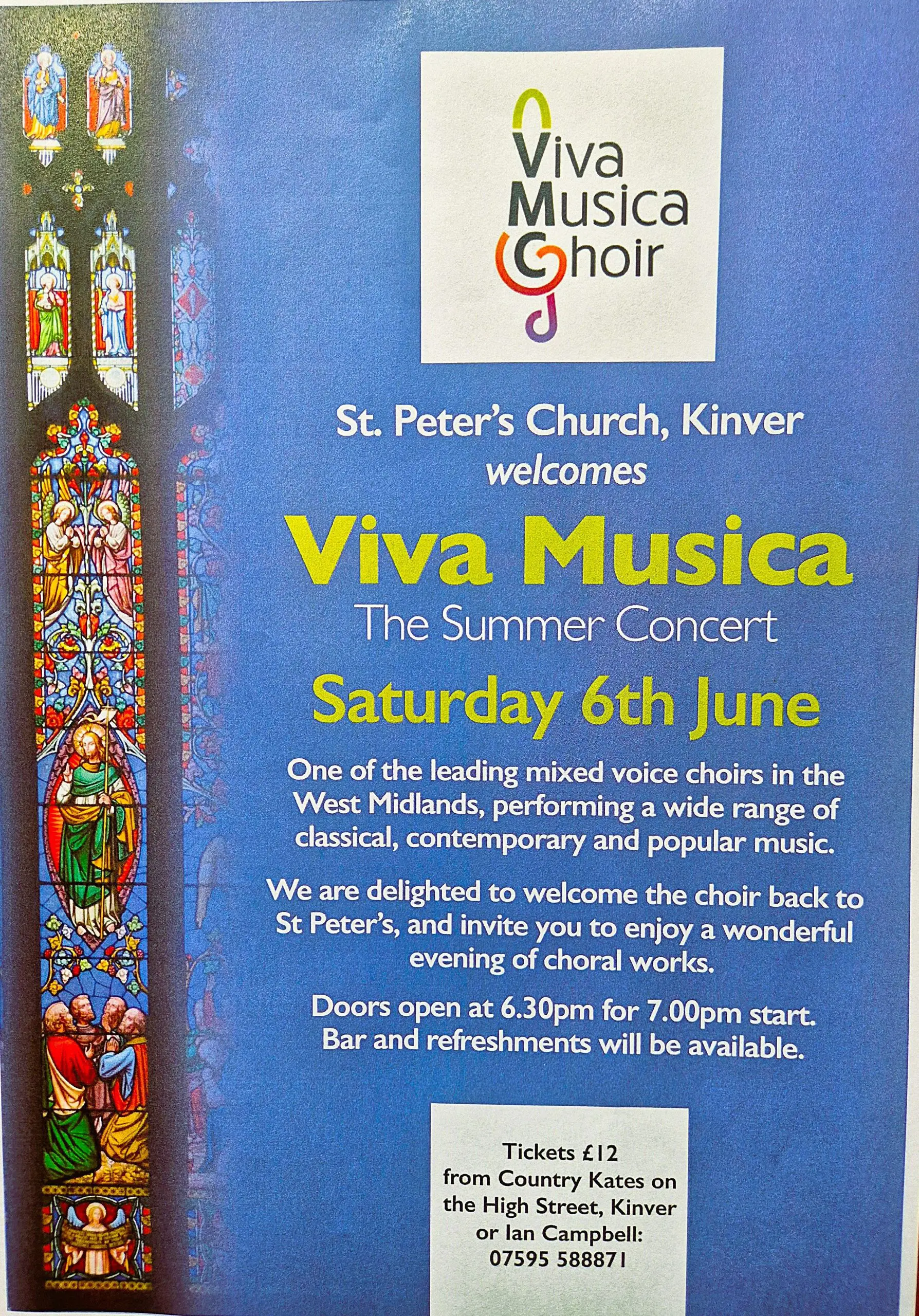 Viva Musica – An evening of song and verse to herald the arrival of summer